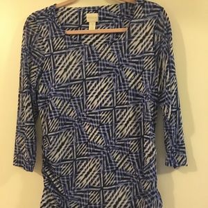 Cute top with 3/4 length sleeves. EUC.